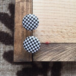 Checkered earrings